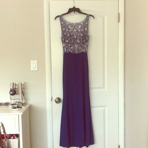 Blue prom dress